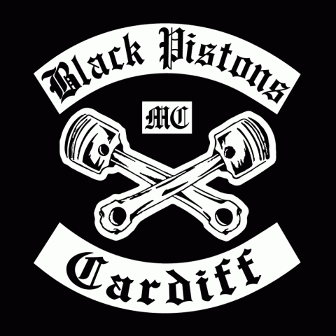 Cardiff chapter Black Pistons MC colours