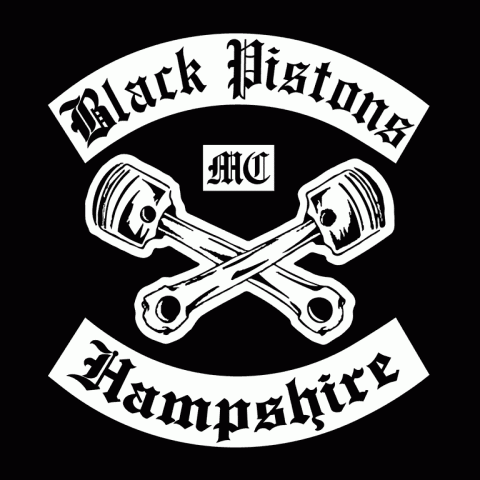 Hampshire chapter Black Pistons MC colours