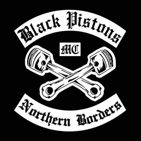 Northern Borders chapter Black Pistons MC colours