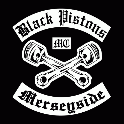 Merseyside chapter Black Pistons MC colours